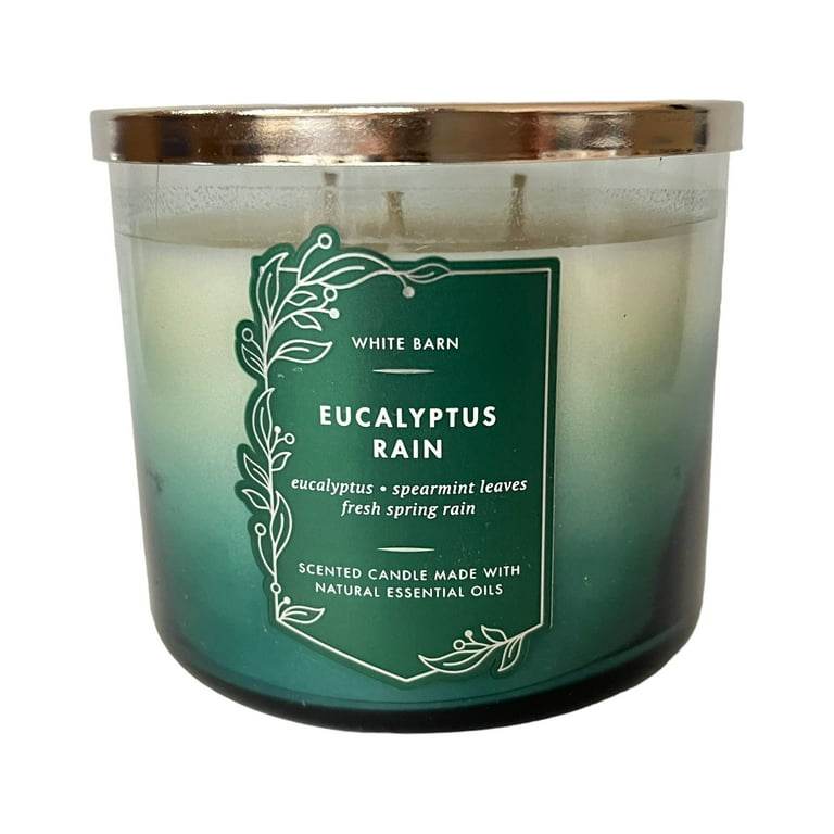 Bath Body Works Eucalyptus Rain Scented Wick Candle oz