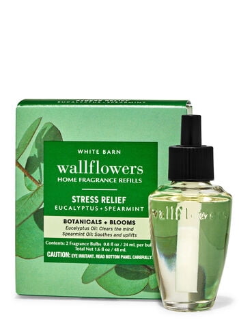 Bath & Body Works Eucalyptus Spearmint 6 Pack Wallflowers 0.8 fl oz / 24 mL Stress Relief