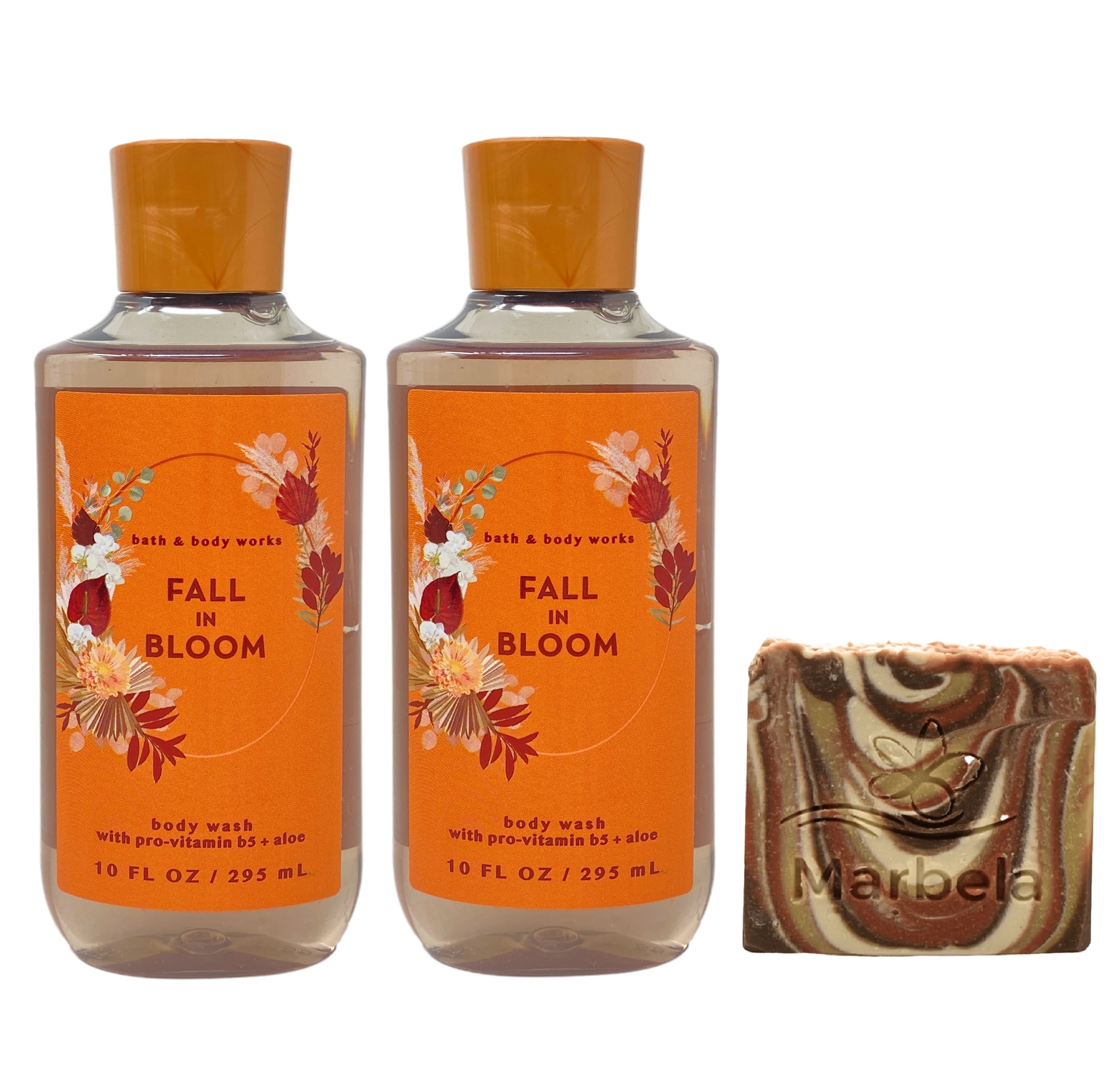 Bath & Body Works Fall In Bloom 2 Body Washes with a Clay Baby Bar Soap