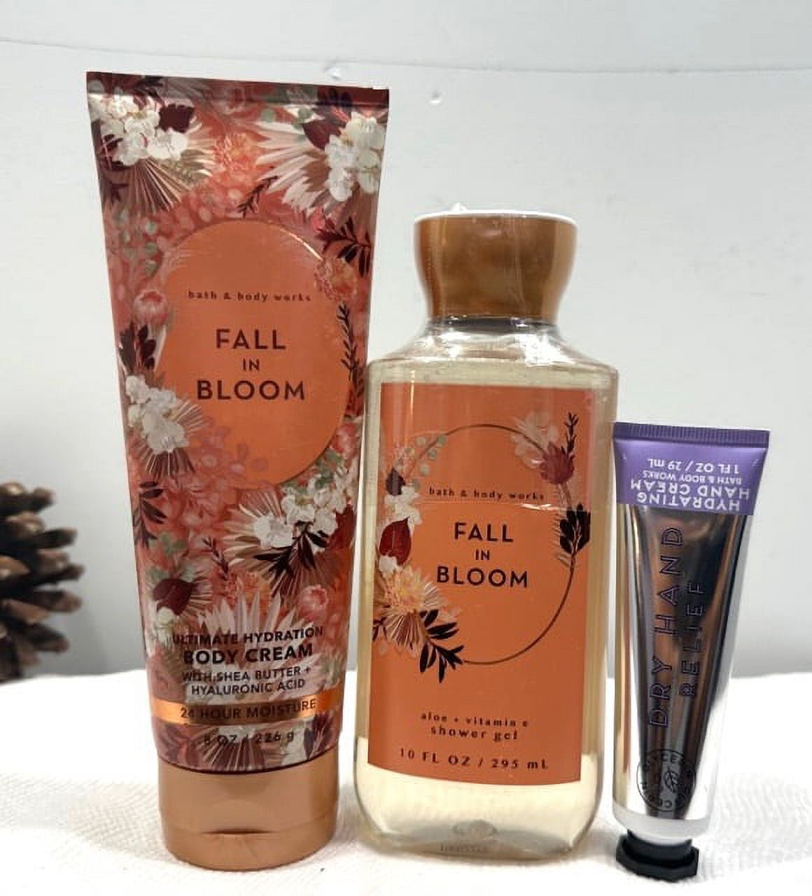 Bath & Body Works Fall In Bloom Gift Set (Body Cream 8 oz, Shower Gel ...