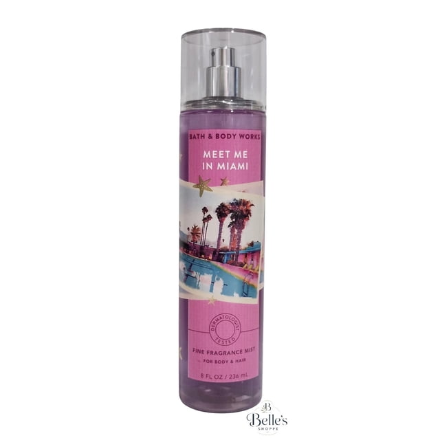 Bath & Body Works Fine Fragrance Mist Meet Me in Miami 8oz - Walmart ...