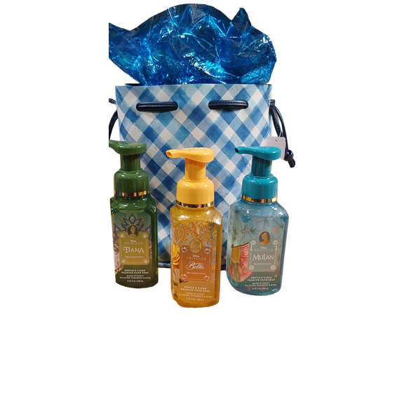 Bath & Body Works Foaming Hand Soaps 4-piece Gift Set - Disney Princesses with Gorgeous Bag