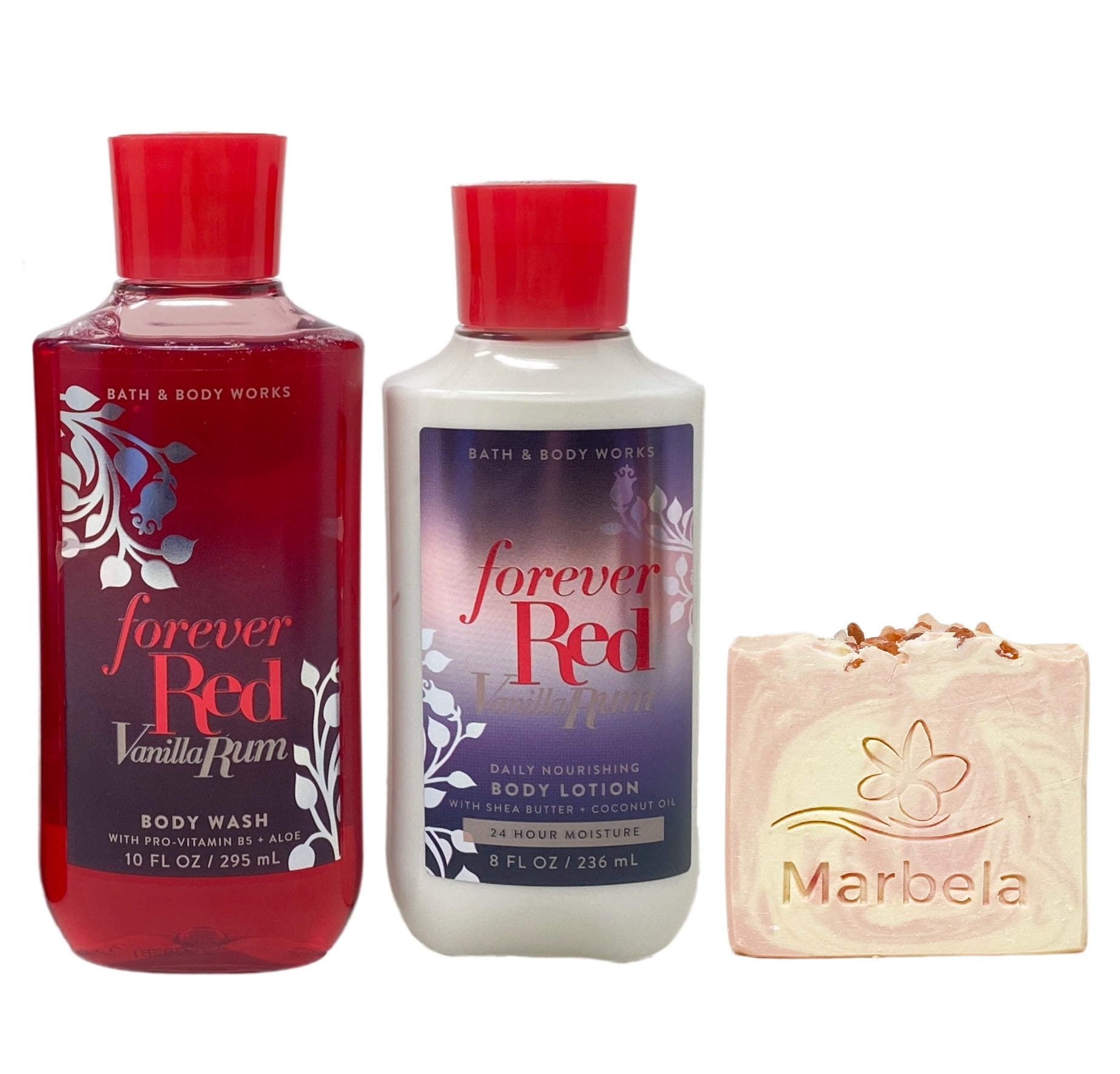 Bath & Body Works Forever Red Vanilla Rum Body Wash and Body