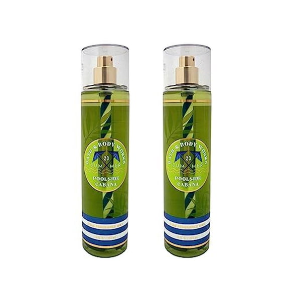 Bath Body Works Fragrance Mist 2-Pack 8oz Each (Poolside Cabana)