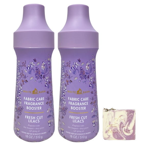 Bath & Body Works Fresh Cut Lilacs 2 Fragrance Boosters with a Lavender Dream Bar Soap