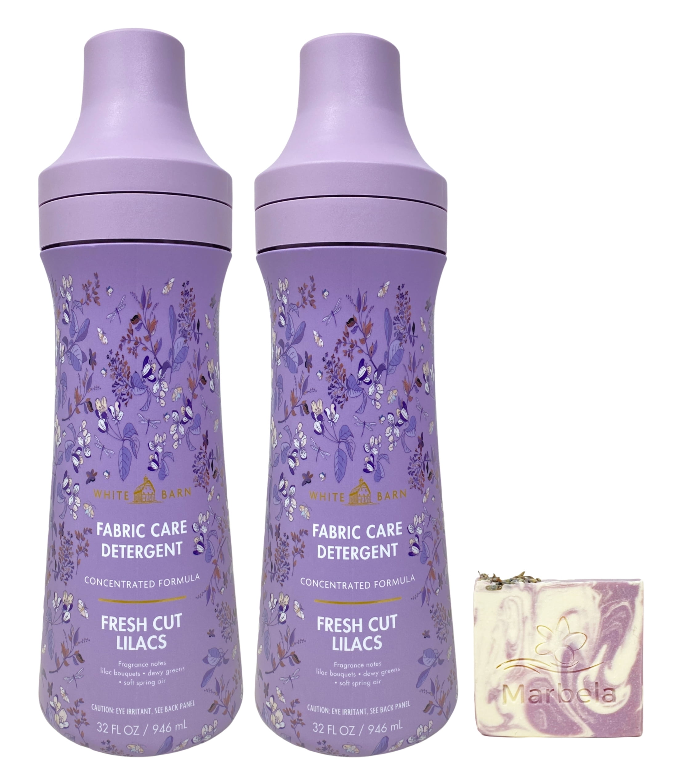 Bath & Body Works Fresh Cut Lilacs 2 Laundry Detergents with a Lavender Dream Bar Soap