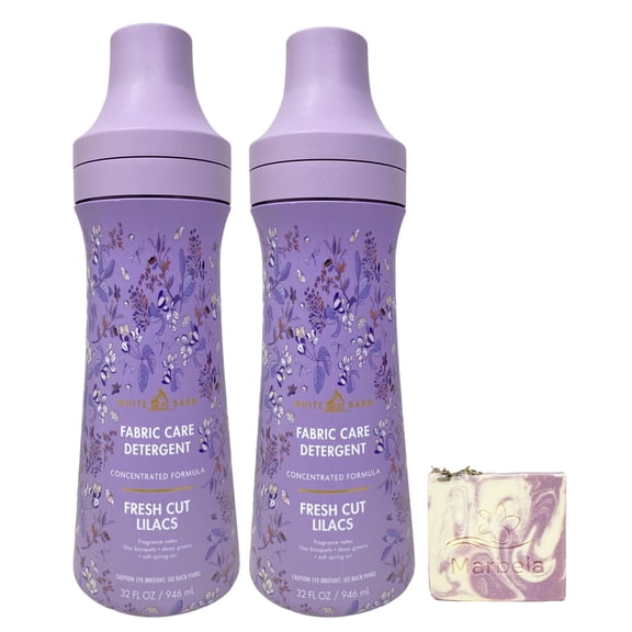 Bath & Body Works Fresh Cut Lilacs 2 Laundry Detergents with a Lavender Dream Bar Soap