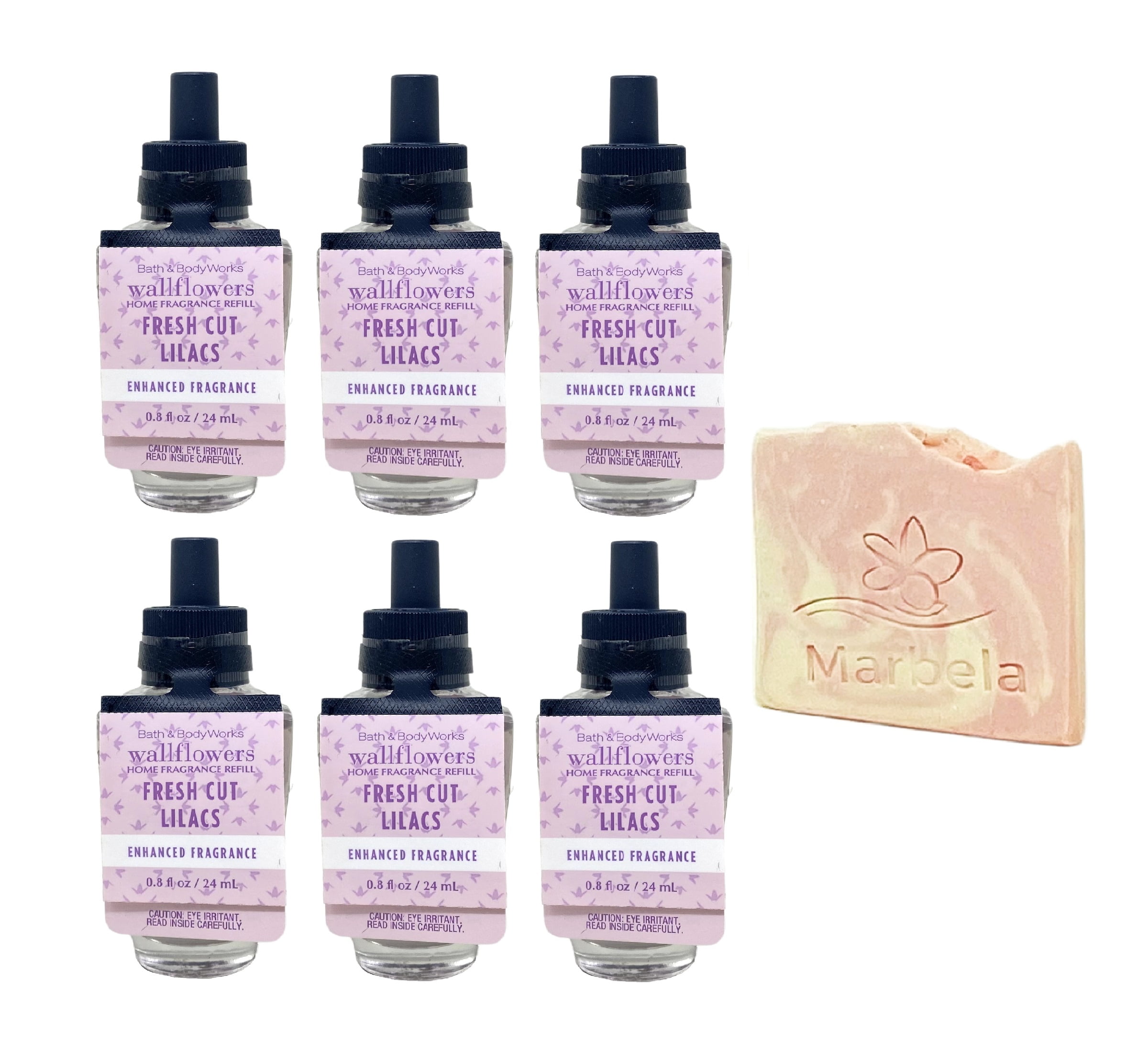 Bath & Body Works Fresh Cut Lilacs 6 Pack Wallflowers Home Fragrance