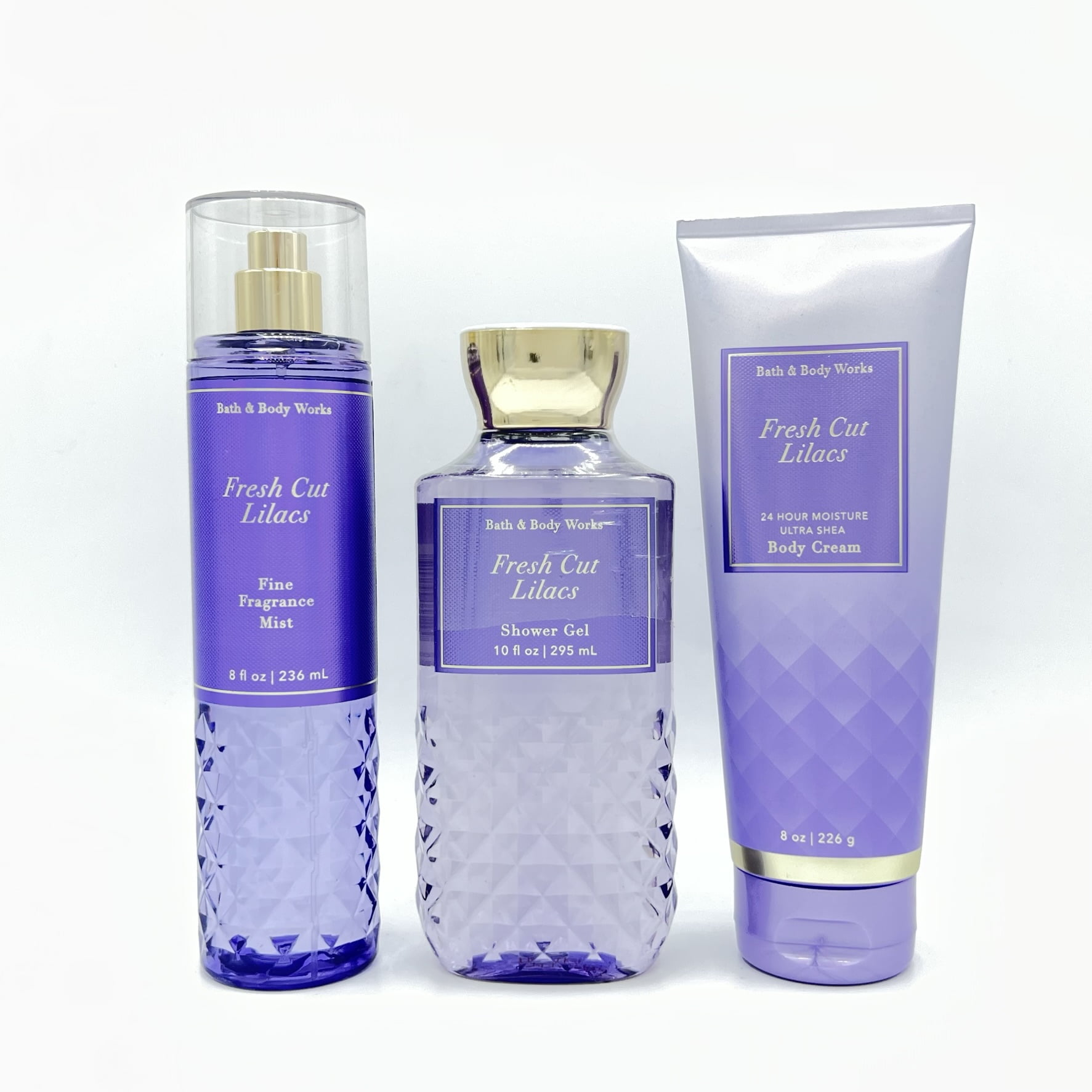 Bath & Body Works Fresh Cut Lilacs 8oz Fine Fragrance Mist, 10oz Shower