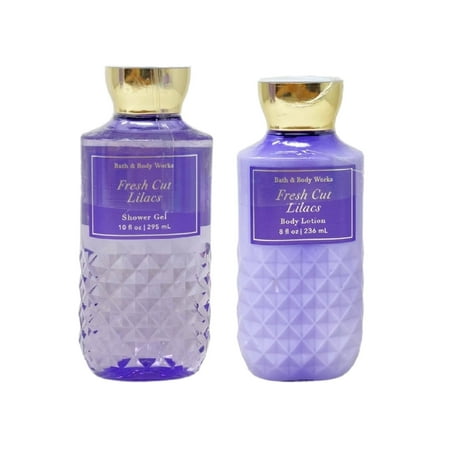 Bath & Body Works Fresh Cut Lilacs Duo Set - Shower Gel and Body Lotion, 2 Piece