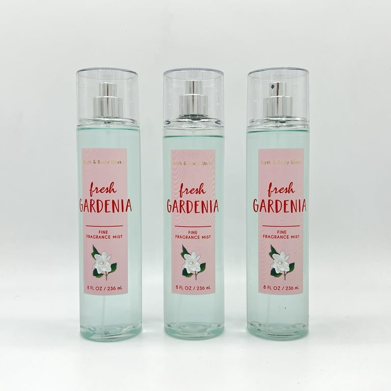 Bath & Body Works Fresh Gardenia 8oz Fine Fragrance Mist 3-Pack