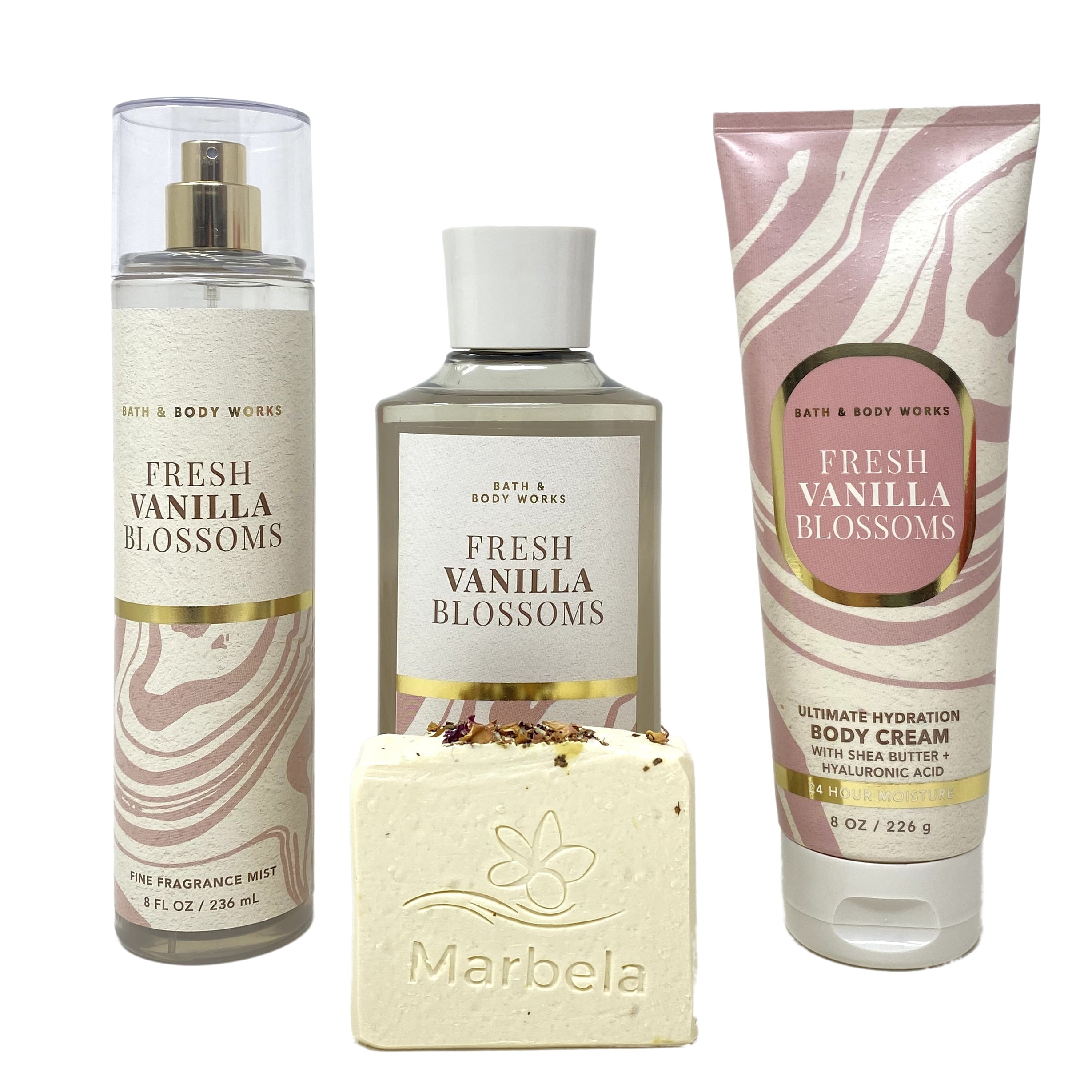 Bath & Body Works Fresh Vanilla Blossoms Gift Set, Fragrance