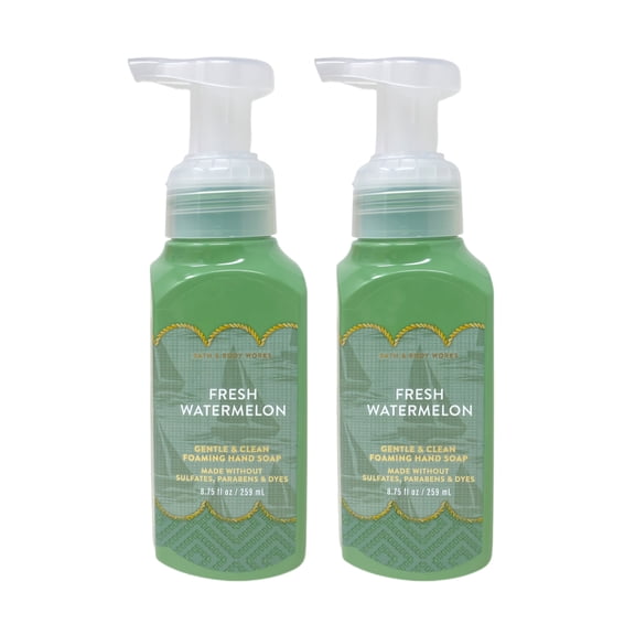 Bath & Body Works Fresh Watermelon - 2 Gentle & Clean Foaming Hand Soaps (8.75 fl oz / 259 ml Each)