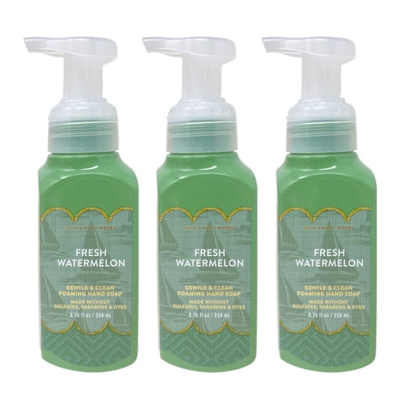 Bath & Body Works Fresh Watermelon - 3 Gentle & Clean Foaming Hand Soaps (8.75 fl oz / 259 ml Each)