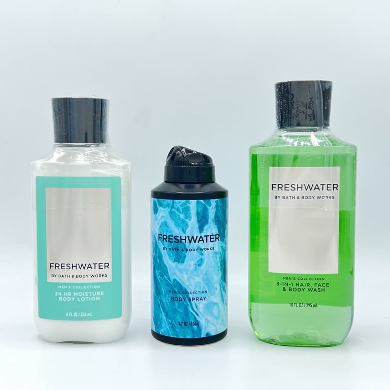 Bath & Body Works Freshwater Men's 10ozShower Gel, 3.7oz Body