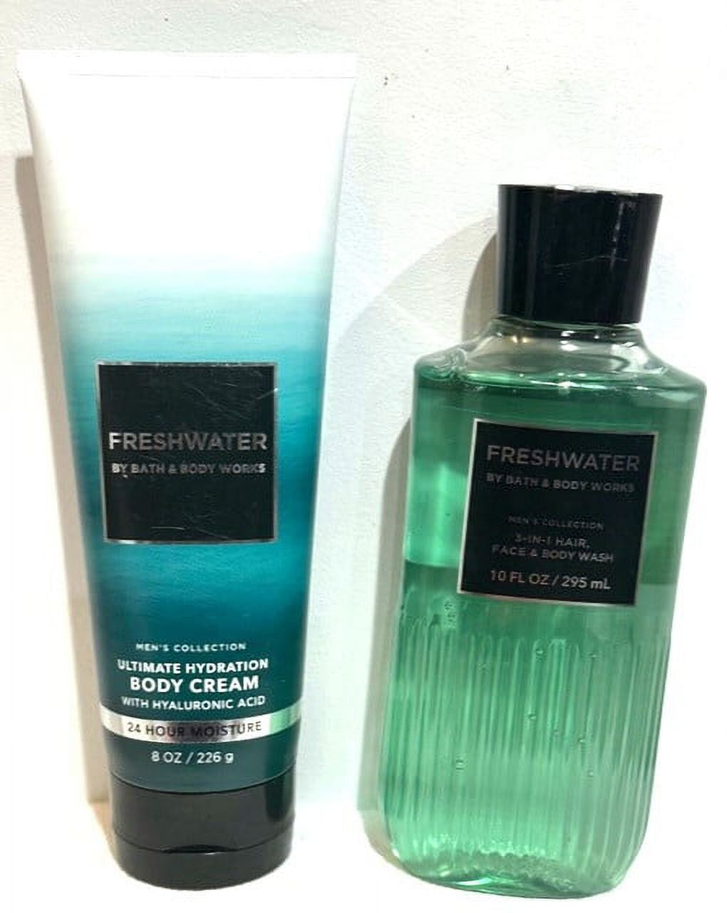 Bath & Body Works Freshwater Men's Collection Set Body Cream & Body