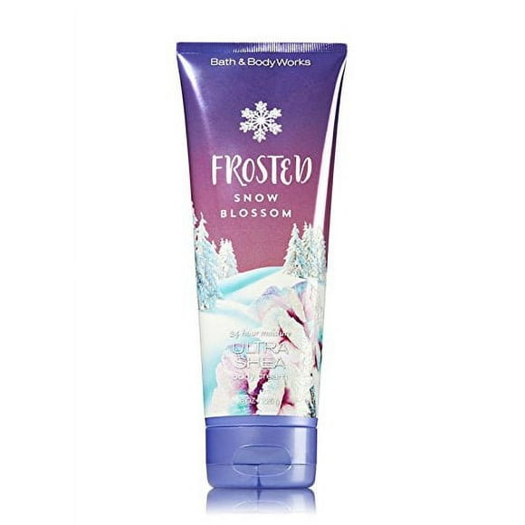 Bath & Body Works Frosted Snow Blossom 24 Hour Moisture Ultra Shea Body Cream, 8 Oz.