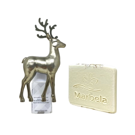 Bath & Body Works Gilded Stag Wallflowers Fragrance Plug with a Natural Oats Mini Soap