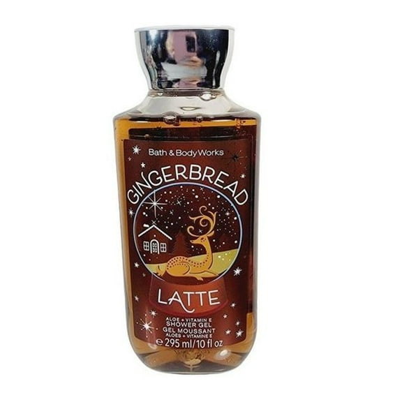 Bath & Body Works Gingerbread Latte Foaming Shower Gel with Aloe, 10 fl oz