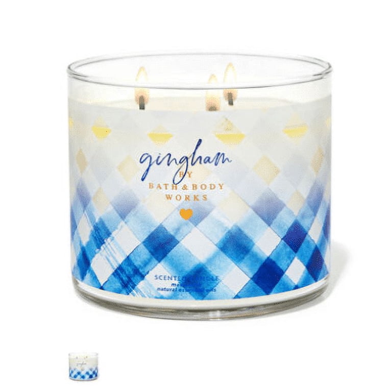 Bath & Body Works Gingham 3-Wick Scented Candle With Natural