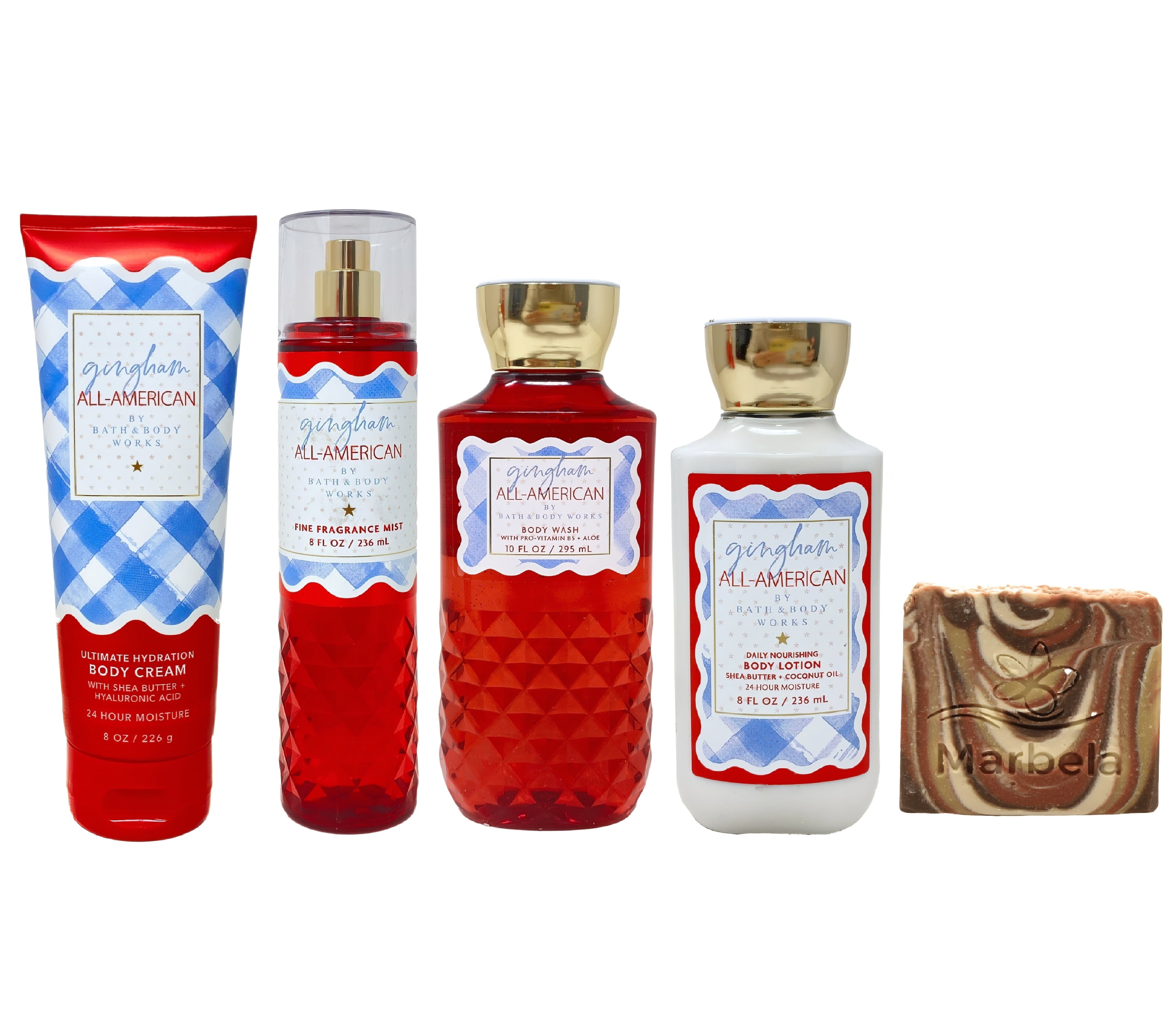バスアンドボディワークスセット Bath & Body Works Gingham All-American Deluxe Gift Set - Body