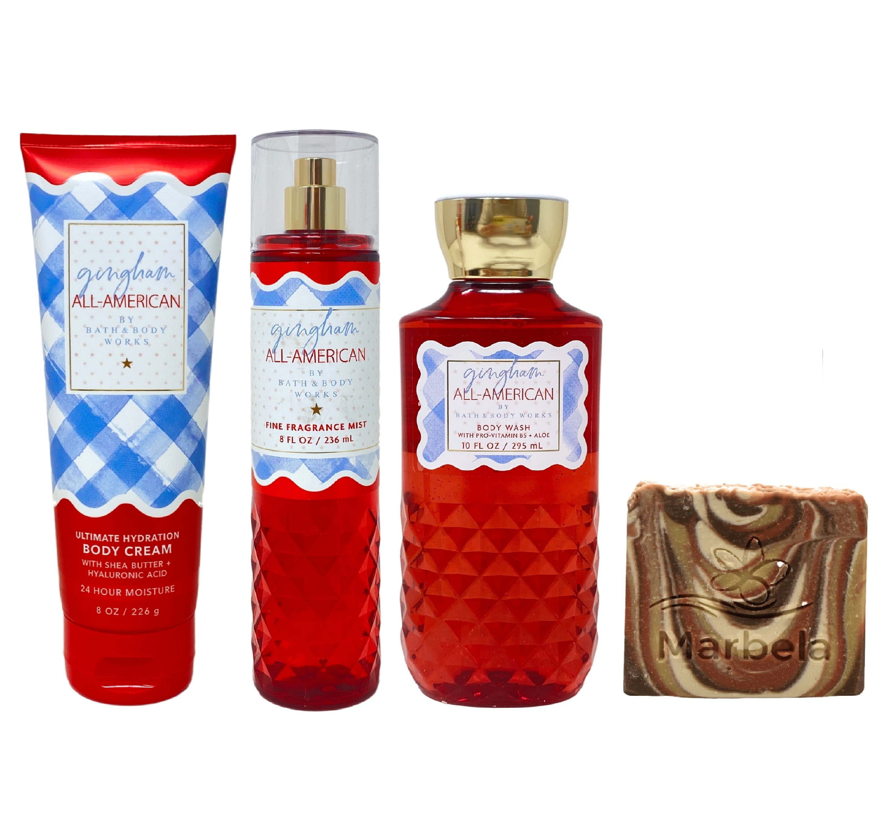 Gingham ボディミスト 4本セット Amazon.com : Bath & Body Works Gingham Fresh 4 Piece Gift