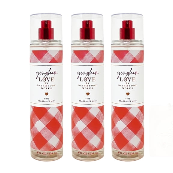 Bath & Body Works Gingham Love - 3 Fine Fragrance Mists (8 fl oz / 236 mL Each)