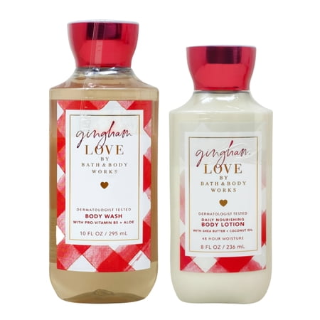 Bath & Body Works Gingham Love - Body Wash and Daily Nourishing Body Lotion