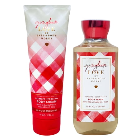 Bath & Body Works Gingham Love - Ultimate Hydration Body Cream and Body Wash