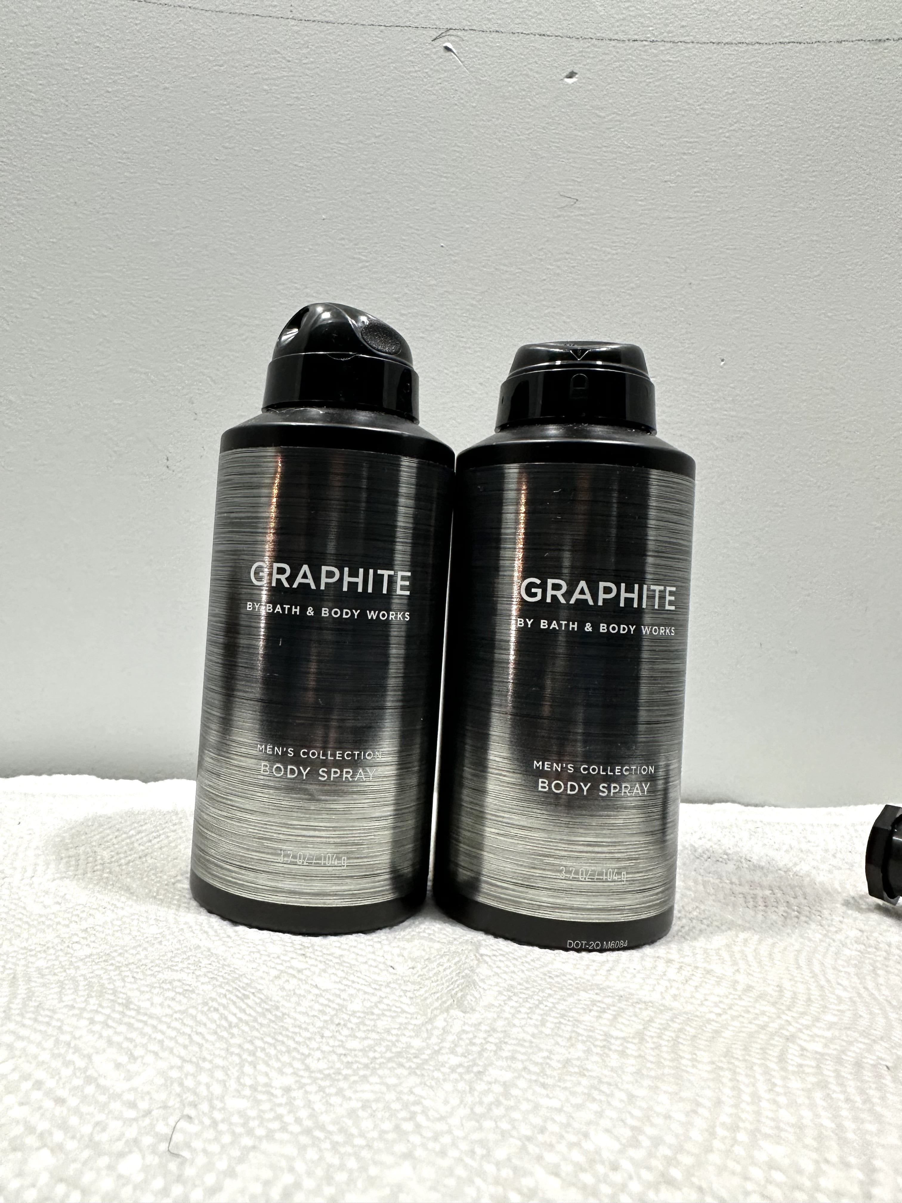 Bath & Body Works Graphite Men's Collection Body Spray 3.7 oz Lot of 2 