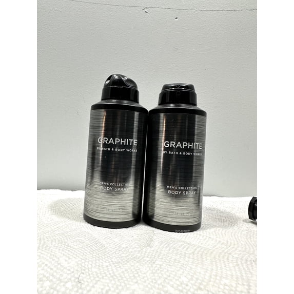 Bath & Body Works Graphite Men's Collection Body Spray 3.7 oz Lot of 2