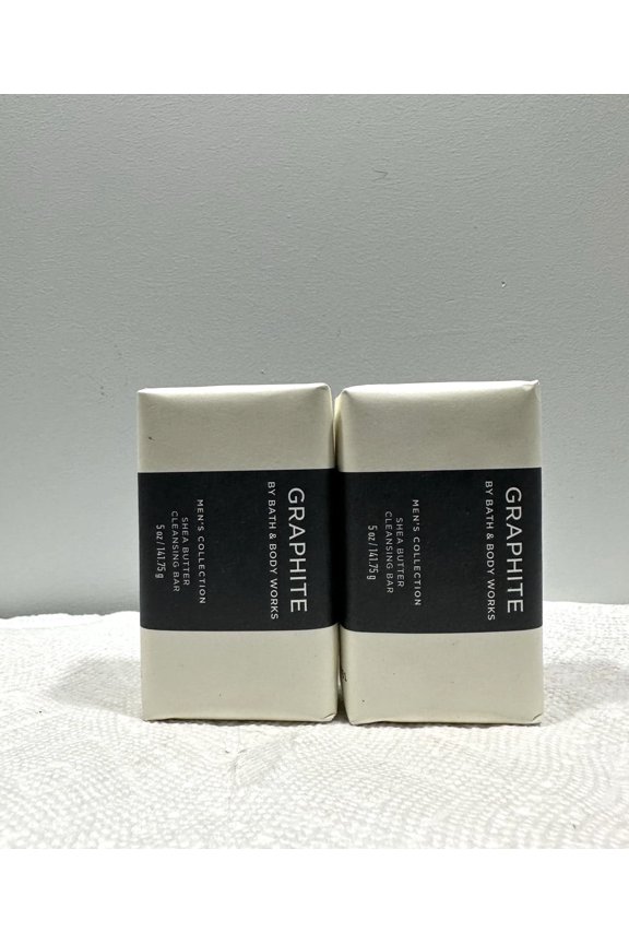 Graphite Men's Collection Shea Butter Cleansing Bar 5 oz Lot of 2