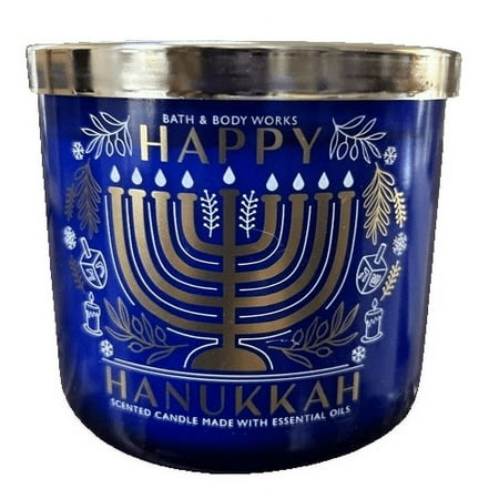 Bath & Body Works Happy Hanukkah Sufganiyot 3 Wick Candle
