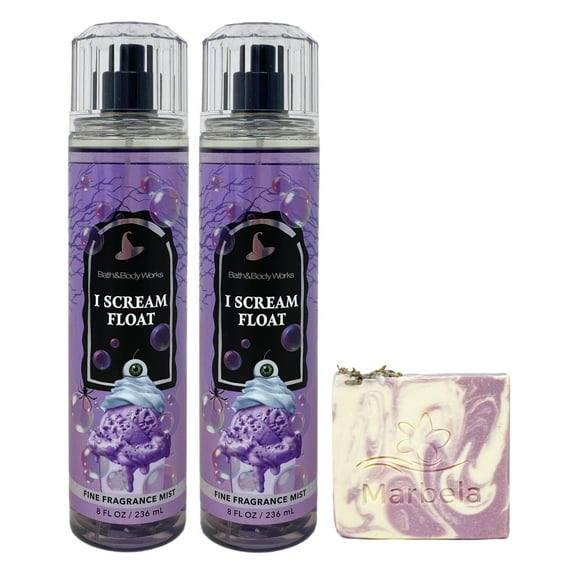 Bath & Body Works I Scream Float 2 Pack Fine Fragrance Mist Bundle with a Lavender Dream Bar Soap - Full Size