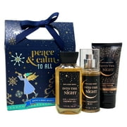 Bath & Body Works INTO THE NIGHT Travel size Mini Box - Fine Fragrance Mist, Body Cream, Shower Gel