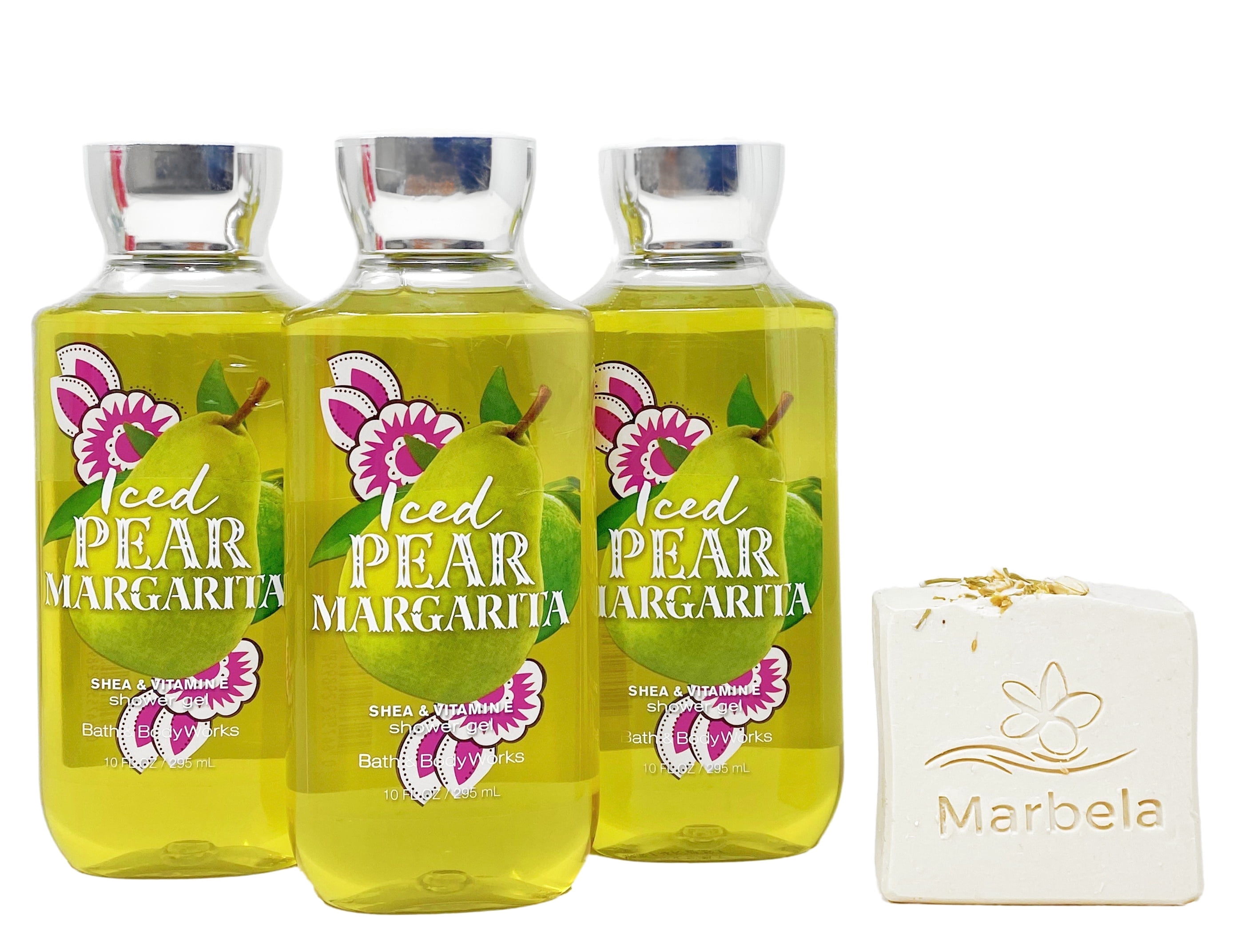 Bath & Body Works Iced Pear Margarita-3 Pack of Shower Gel With a