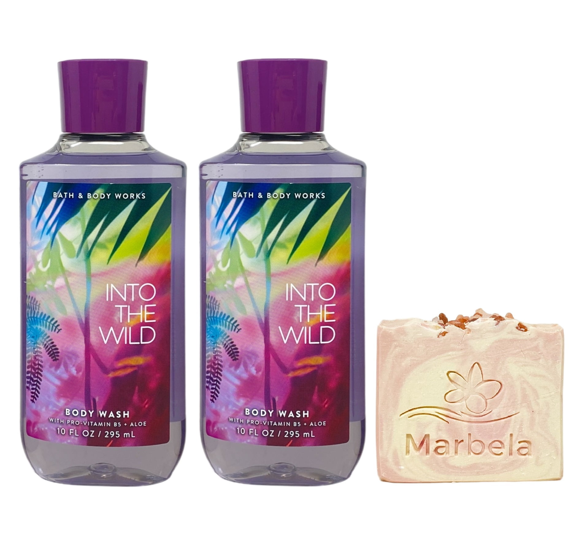 Bath & Body Works Into The Wild 2 Pack Body Wash Bundle with a Himalayan Salts Springs Bar Soap - Full Size