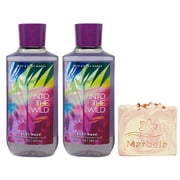 Bath & Body Works Into The Wild 2 Pack Body Wash Bundle with a Himalayan Salts Springs Bar Soap - Full Size