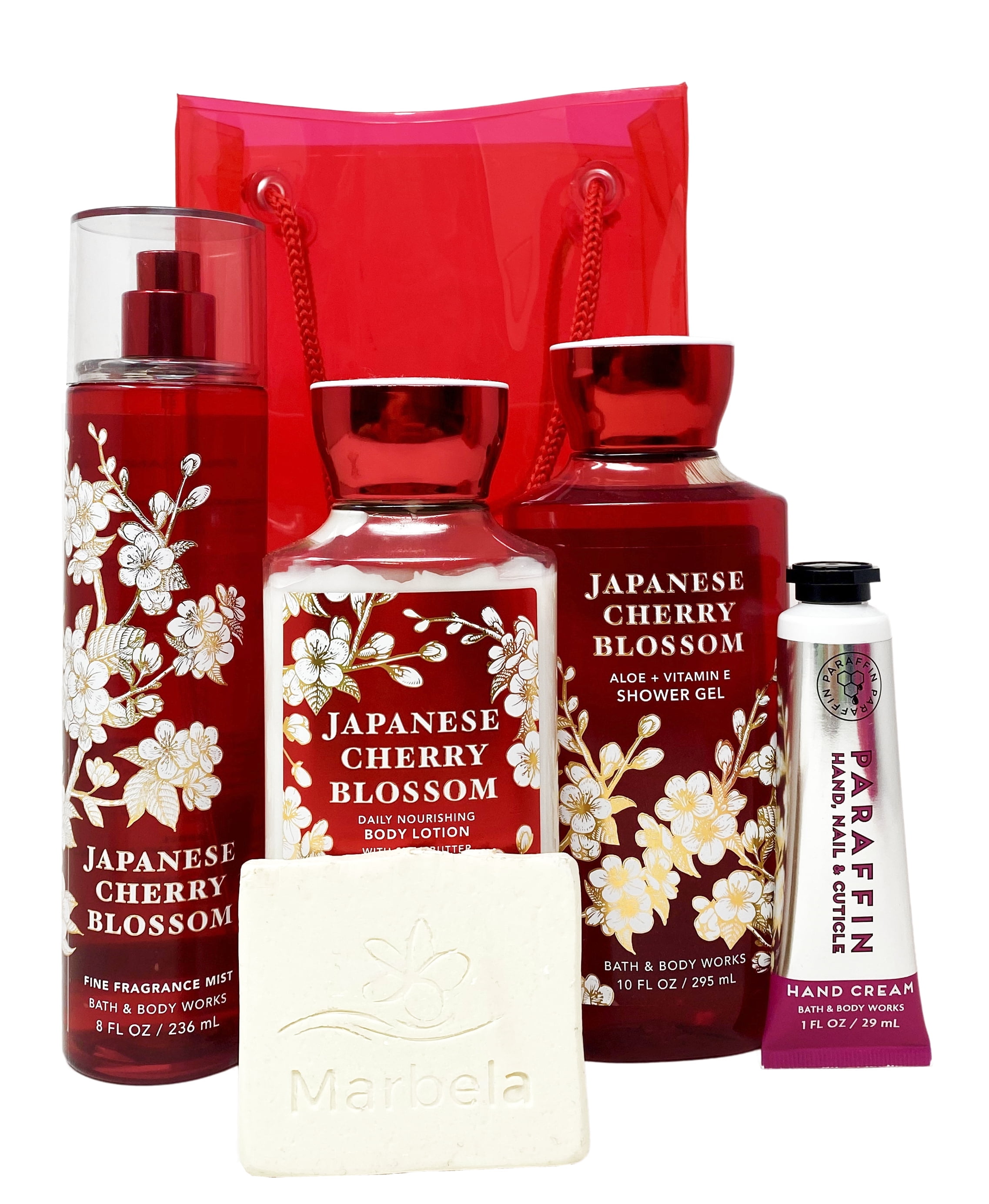 Bath & Body Works Japanese Cherry Blossom - Gift Bag Set - Fine