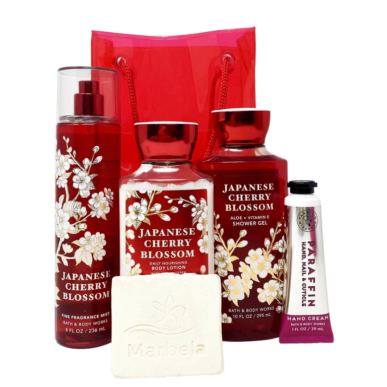 Bath & Body Works Japanese Cherry Blossom - Gift Bag Set - Fine