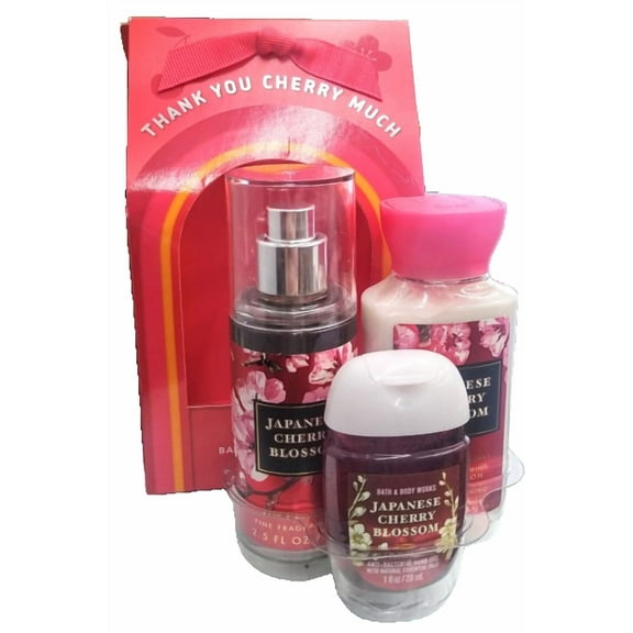 Bath & Body Works Japanese Cherry Blossom "Thank You Cherry Much" Mini Gift Set