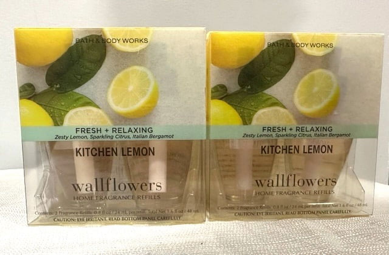 Bath & Body Works Kitchen Lemon Wallflowers Home Fragrance Refills 0.8