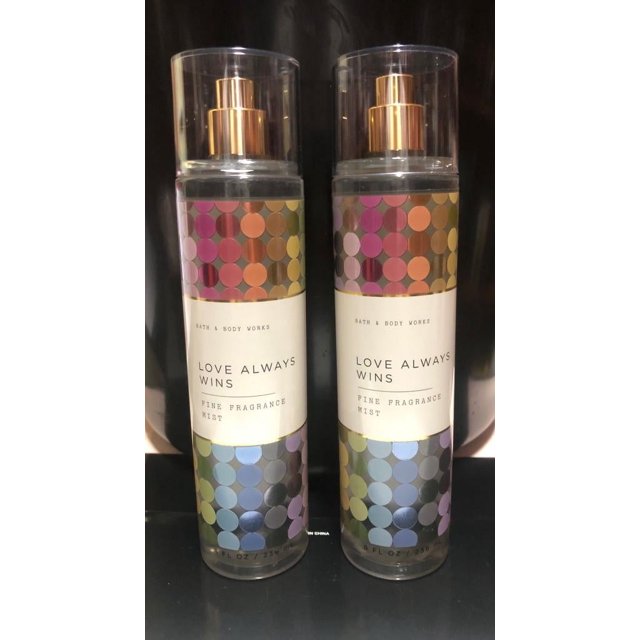 Bath & Body Works LOVE ALWAYS WINS Fine Fragrance Mist 2 PACK 8oz
