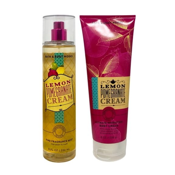 Bath & Body Works Lemon Pomegranate Cream - Fine Fragrance Mist and Ultimate Hydration Body Cream