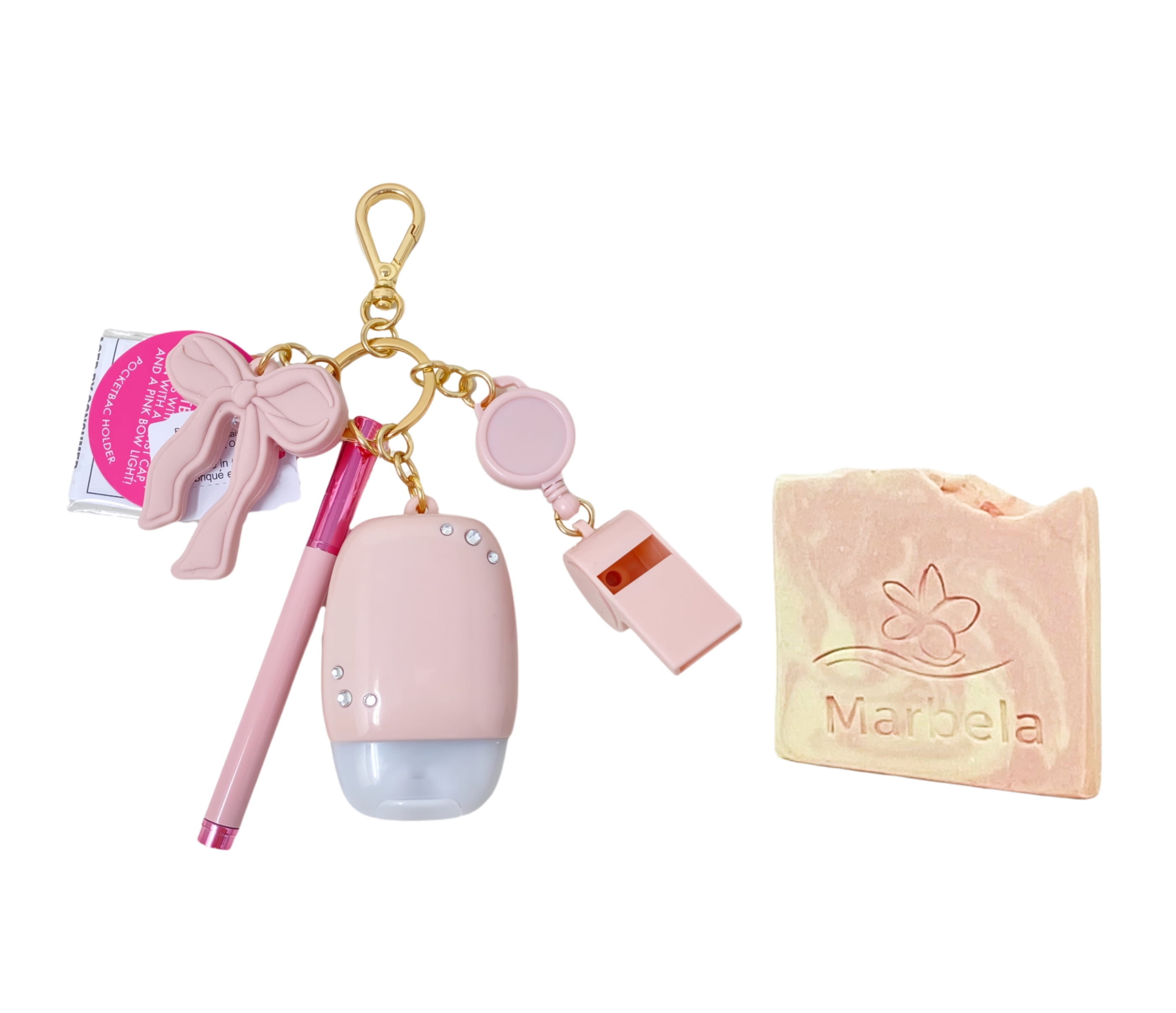 Body Spa Keychains Bath & Body Works Light-Up Multi-Use Keychain Hand Gel Holder with a ...