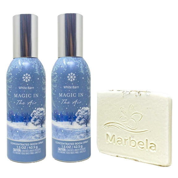 Bath & Body Works Magic In The Air Concentrated Room Spray 2 Pack with a Natural Oats Sample Soap