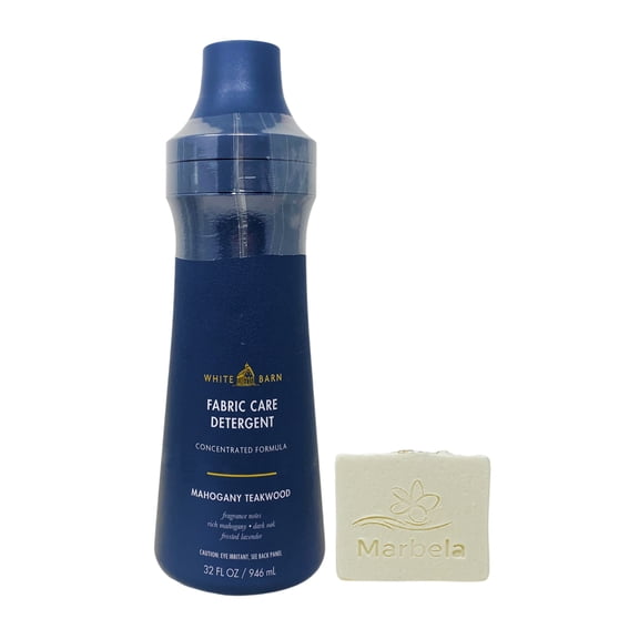 Bath & Body Works Mahogany Teakwood Fabric Care Detergent with a Natural Oats Bar Soap