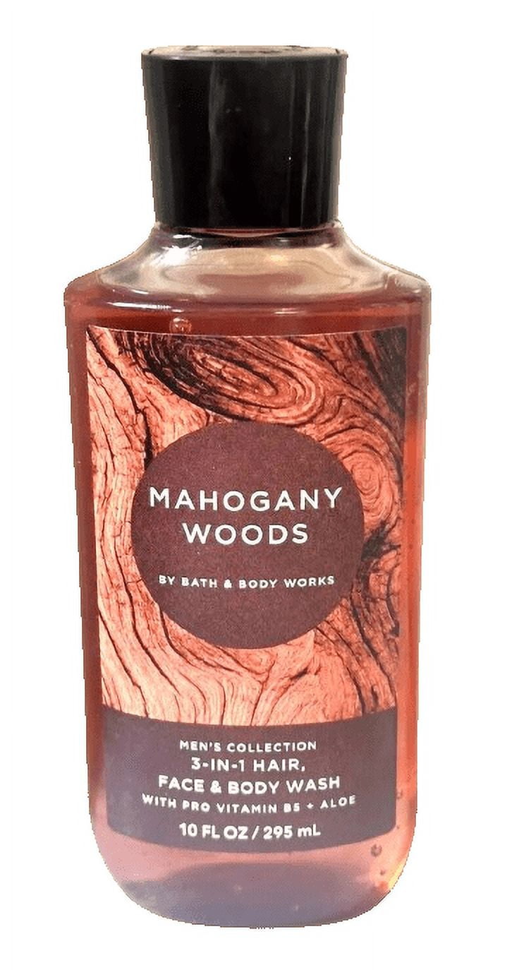 Bath Body Works Men's 3-in-1 Body Wash, Mahogany Woods, Vanilla