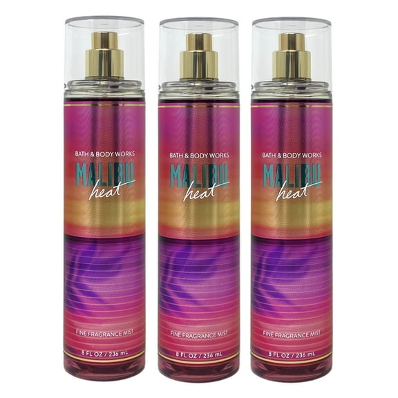 Bath & Body Works Malibu Heat 3 Pack Fine Fragrance Mist Set - Full Size