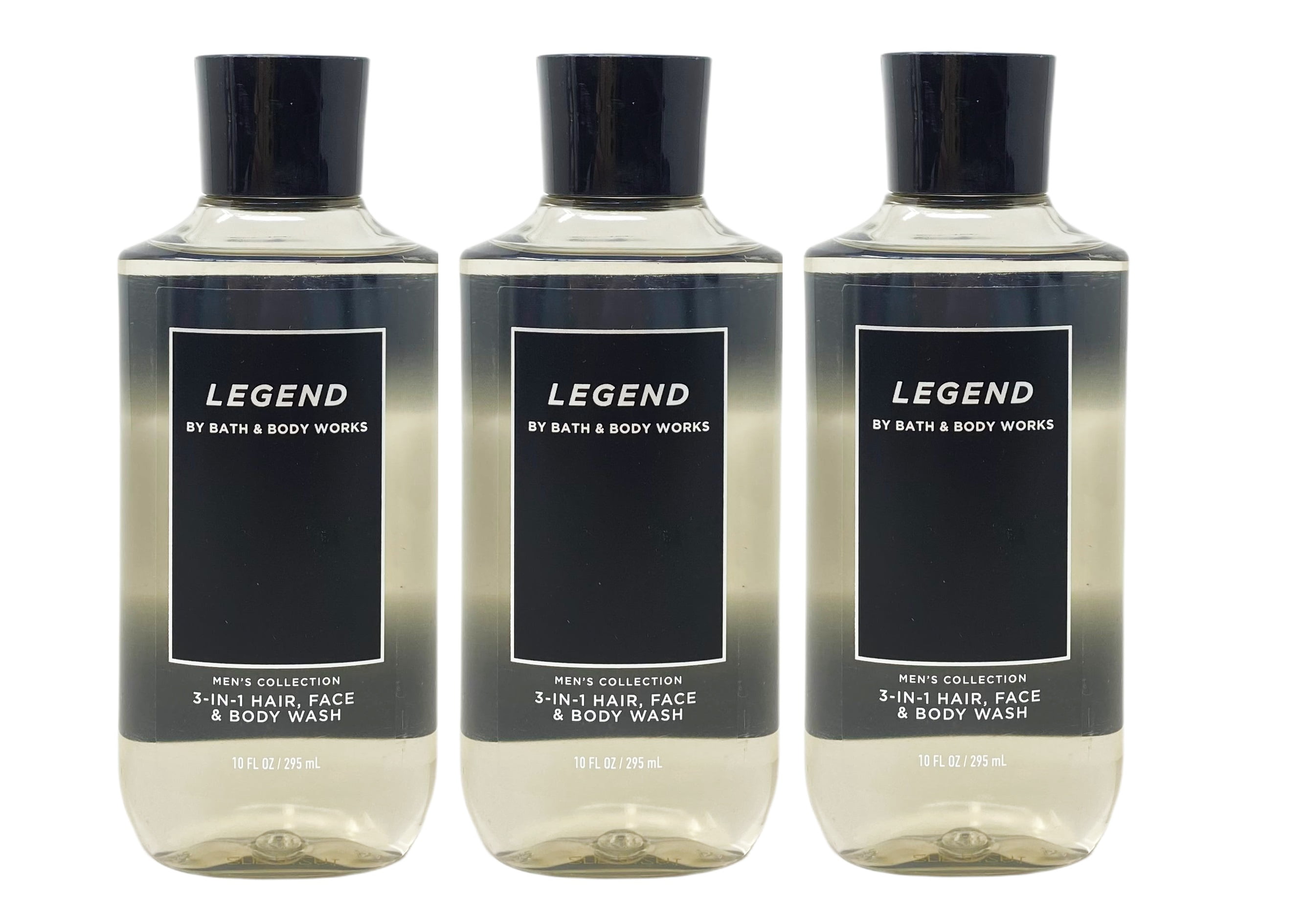 Bath & Body Works Men's Collection Legend - Pack of Three - 3-in-1  Hair, Face & Body Wash